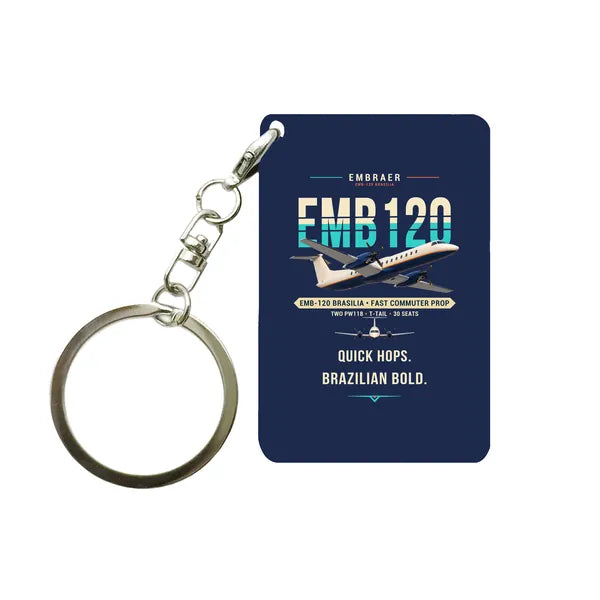 Embraer EMB 120 Brasilia - Original - Key Chain - Navy Blue