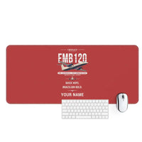 Thumbnail for Embraer EMB 120 Brasilia - Original + Name - Desk Mat - Red