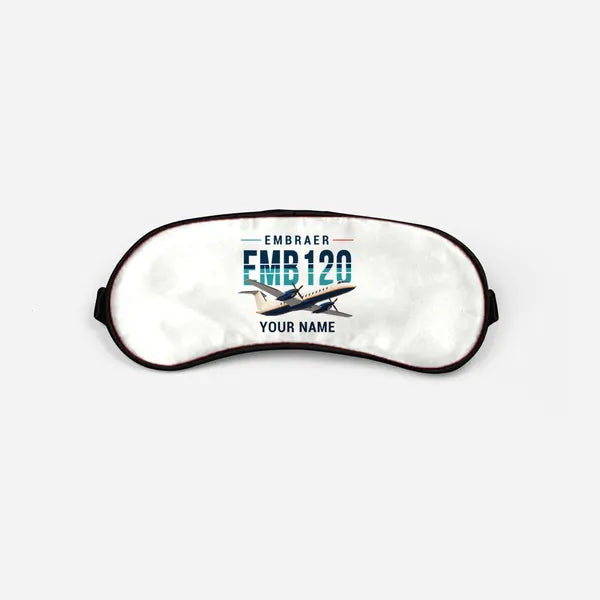 Embraer EMB 120 Brasilia - Original + Name - Sleep Mask - White