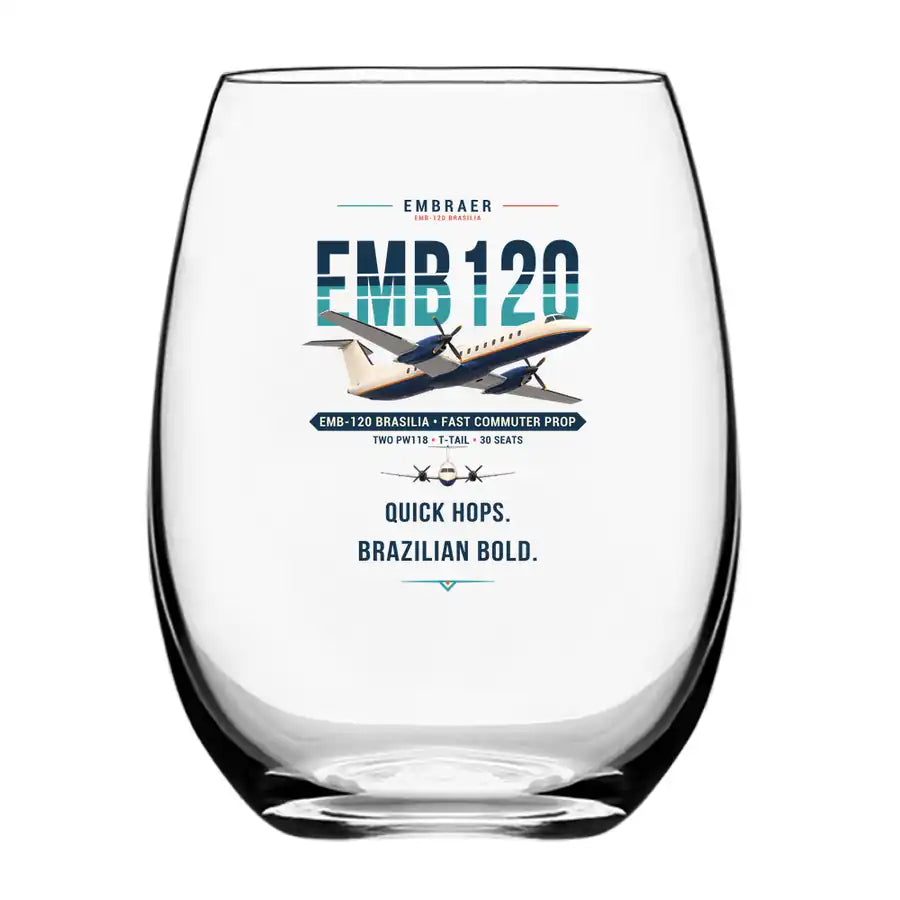 Embraer EMB 120 Brasilia - Original - Water & Drink Glass