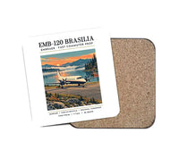 Thumbnail for Embraer EMB 120 Brasilia - Poster - Coaster - White