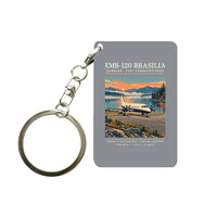 Thumbnail for Embraer EMB 120 Brasilia - Poster - Key Chain - Gray