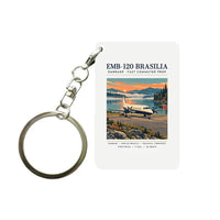 Thumbnail for Embraer EMB 120 Brasilia - Poster - Key Chain - White