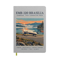 Thumbnail for Embraer EMB 120 Brasilia - Poster - Notebook - Light Gray