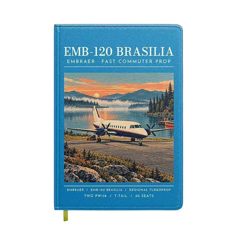 Embraer EMB 120 Brasilia - Poster - Notebook - Turquoise