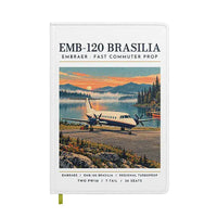 Thumbnail for Embraer EMB 120 Brasilia - Poster - Notebook - White