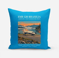 Thumbnail for Embraer EMB 120 Brasilia - Poster - Pillow - Turquoise