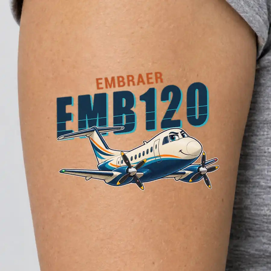 Embraer EMB 120 Brasilia - Tattoo - Cartoon