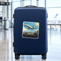 Thumbnail for Embraer ERJ145 - 3D - Square Sticker - Suitcase
