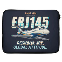 Thumbnail for Embraer ERJ145 - Cartoon - Laptop Sleeve