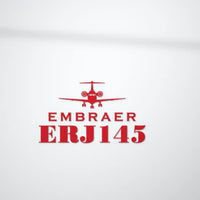 Thumbnail for Embraer ERJ145 - Heritage Die-Cut - Red - Die-Cut - Close-up