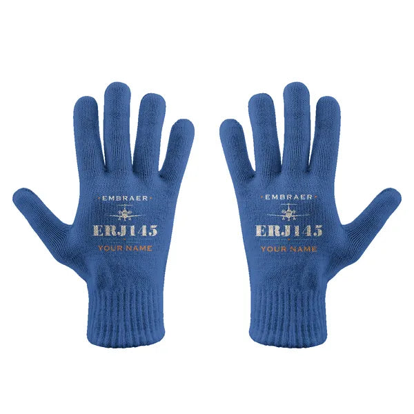 Embraer ERJ145 - Gloves - Full - Heritage + Name - Blue