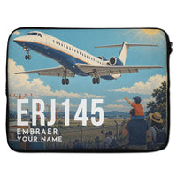 Thumbnail for Embraer ERJ145 - Laptop Sleeve + Name