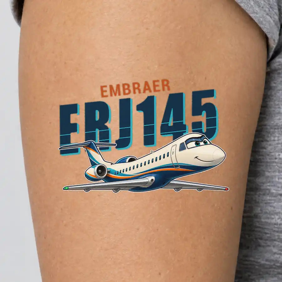 Embraer ERJ145 - Tattoo - Cartoon