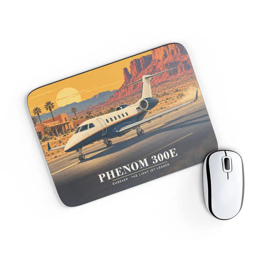 Embraer Phenom 300E - 3D - Mouse Pad - Full Print