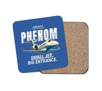 Thumbnail for Embraer Phenom 300E - Cartoon - Coaster - Blue