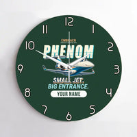 Thumbnail for Embraer Phenom 300E - Cartoon + Name - No Frame - Dark Green
