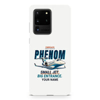 Thumbnail for Embraer Phenom 300E - Cartoon + Name - Samsung Case - White