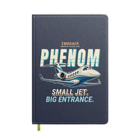 Thumbnail for Embraer Phenom 300E - Cartoon - Notebook - Navy Blue