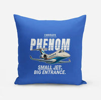Thumbnail for Embraer Phenom 300E - Cartoon - Pillow - Blue