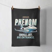 Thumbnail for Embraer Phenom 300E - Cartoon - Towel - Black