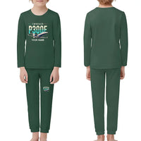 Thumbnail for Embraer Phenom 300E - Children Pajamas - Original Chest + Name - Dark Green