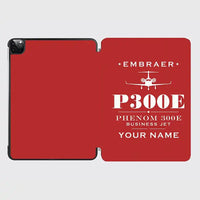 Thumbnail for Embraer Phenom 300E - Heritage + Name - iPad Case - Red