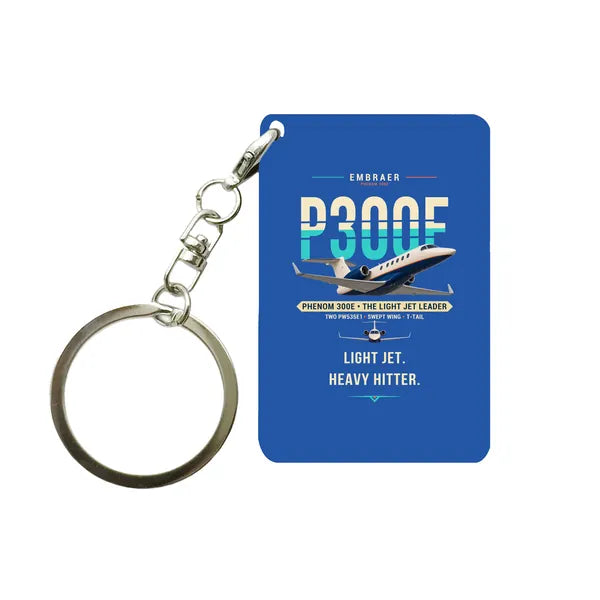 Embraer Phenom 300E - Original - Key Chain - Blue