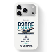 Thumbnail for Embraer Phenom 300E - Original + Name - MagSafe iPhone 17 Pro - White