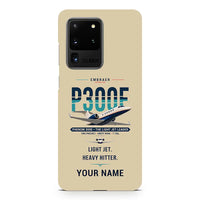 Thumbnail for Embraer Phenom 300E - Original + Name - Samsung Case - Beige