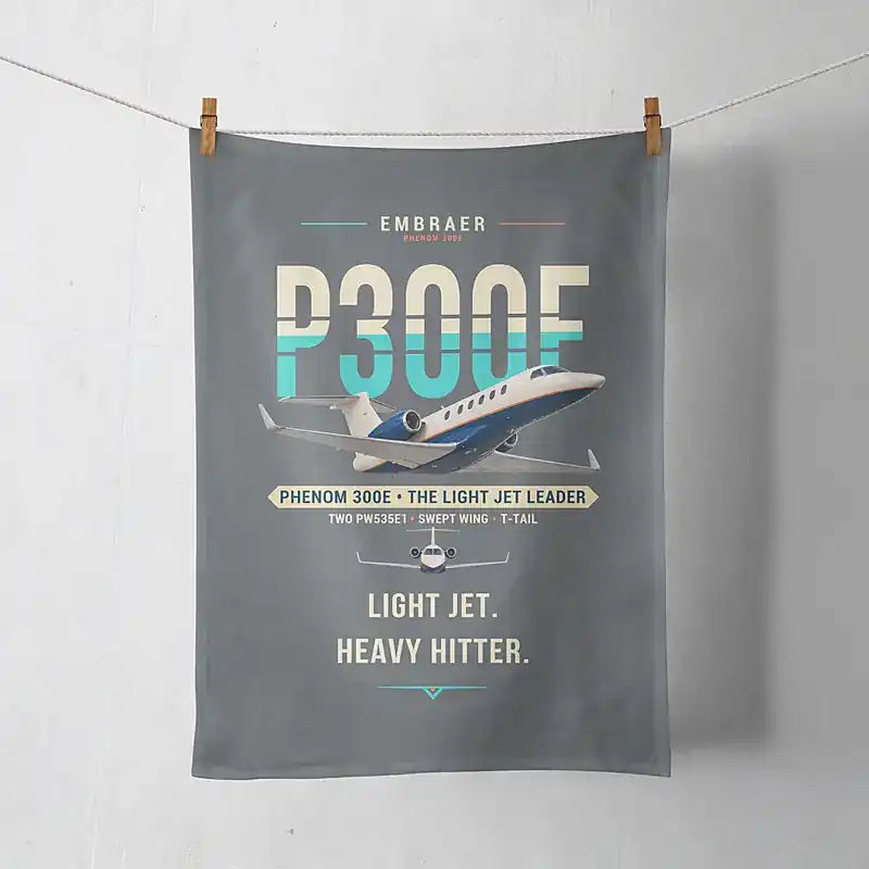 Embraer Phenom 300E - Original - Towel - Gray