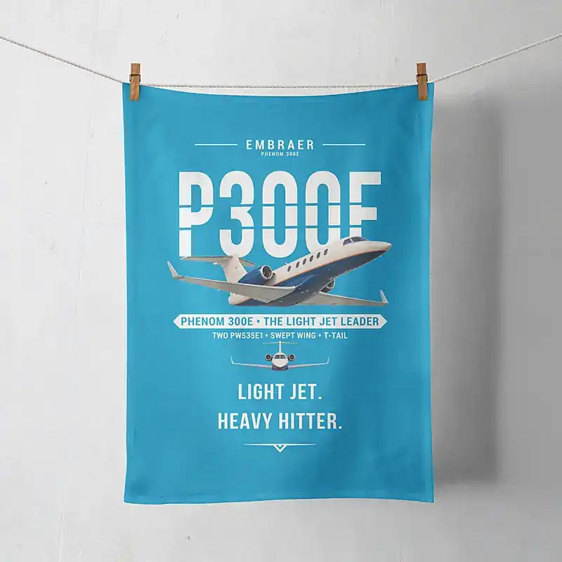 Embraer Phenom 300E - Original - Towel - Turquoise