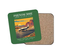 Thumbnail for Embraer Phenom 300E - Poster - Coaster - Green