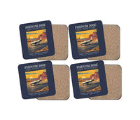 Thumbnail for Embraer Phenom 300E - Poster - Coaster Set - Navy Blue