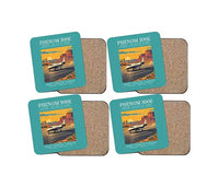 Thumbnail for Embraer Phenom 300E - Poster - Coaster Set - Turquoise