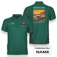 Thumbnail for Embraer Phenom 300E - Poster - Double-Side Polo - Green + Name