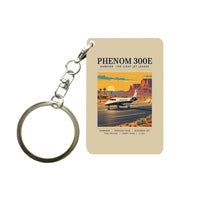 Thumbnail for Embraer Phenom 300E - Poster - Key Chain - Beige
