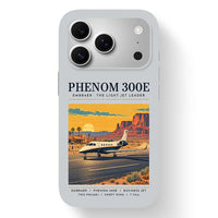 Thumbnail for Embraer Phenom 300E - Poster - MagSafe iPhone 17 Pro - Light Gray
