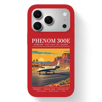 Thumbnail for Embraer Phenom 300E - Poster - MagSafe iPhone 17 Pro - Red