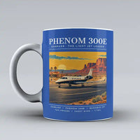 Thumbnail for Embraer Phenom 300E - Poster - Mug - Blue