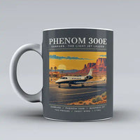 Thumbnail for Embraer Phenom 300E - Poster - Mug - Gray