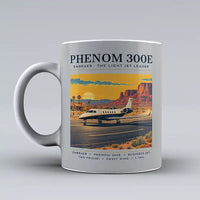 Thumbnail for Embraer Phenom 300E - Poster - Mug - Light Gray