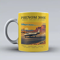 Thumbnail for Embraer Phenom 300E - Poster - Mug - Yellow