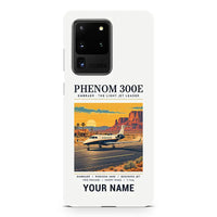 Thumbnail for Embraer Phenom 300E - Poster + Name - Samsung Case - White