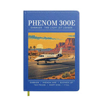 Thumbnail for Embraer Phenom 300E - Poster - Notebook - Blue