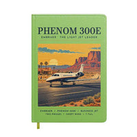 Thumbnail for Embraer Phenom 300E - Poster - Notebook - Light Green