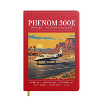 Thumbnail for Embraer Phenom 300E - Poster - Notebook - Red
