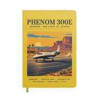 Thumbnail for Embraer Phenom 300E - Poster - Notebook - Yellow