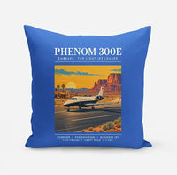 Thumbnail for Embraer Phenom 300E - Poster - Pillow - Blue