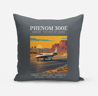 Thumbnail for Embraer Phenom 300E - Poster - Pillow - Gray